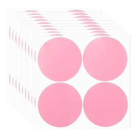 PATIKIL Round Colored Stickers 4", 10 Pcs Removable Sticky Writable Circle Coding Labels for Office Shop Home Classroom Marking Classification, Pink