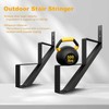 DIYHD Steel Stair Riser 4 Step Stair Stringer for Deck