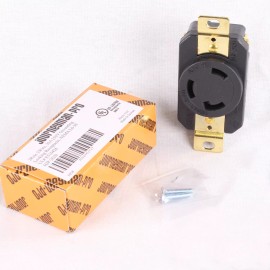 Journeyman*Pro JPRO 2620 30 Amp, 250 Volt, Locking Receptacle Wall Outlet L6-30R Twist Lock