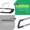 JEUNODIY 3rd Third Brake Light Gasket Seal Compatible with Tacoma