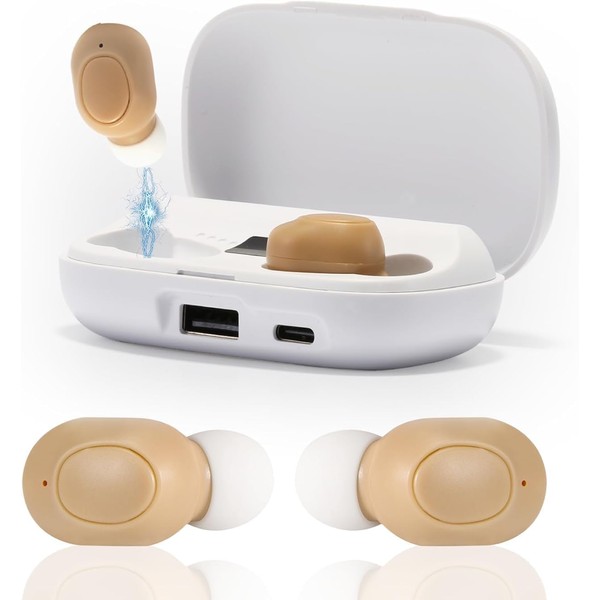 Rechargeable Hearing Aids for Seniors with Hearing Loss - Invisible