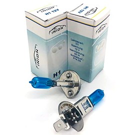 INION Set of 2 H1 55 W 12 V gas xenon optics with real xenon gas filled halogen bulbs super white bulbs car lamps long life – approved in the area of the German Road Traffic Licensing Regulations