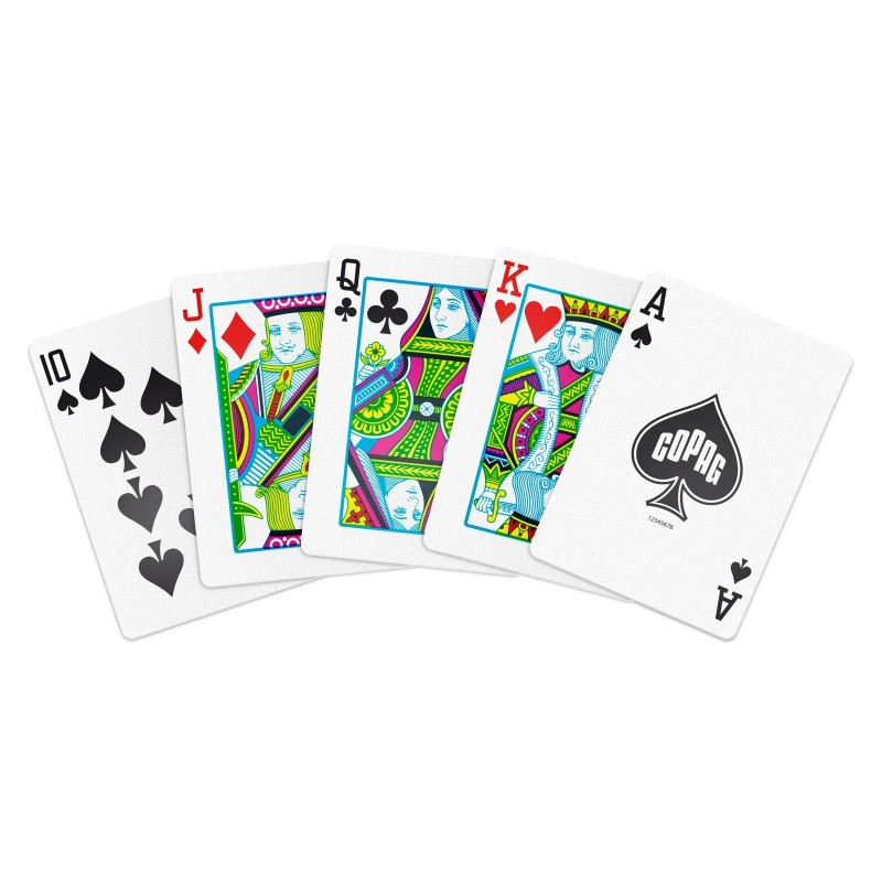 Copag 12 Decks Plastic Playing Cards Poker Size Durable Storage