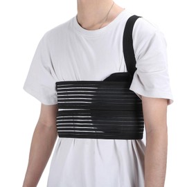 Watris Veiyi Broken Rib Bandage, Elastic Rib Belt, Breathable Rib Chest Brace, Adjustable Chest Wrap Belt