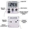 Brannan Refrigerator Thermometer Digital - Fridge and Freezer Alarm Alert