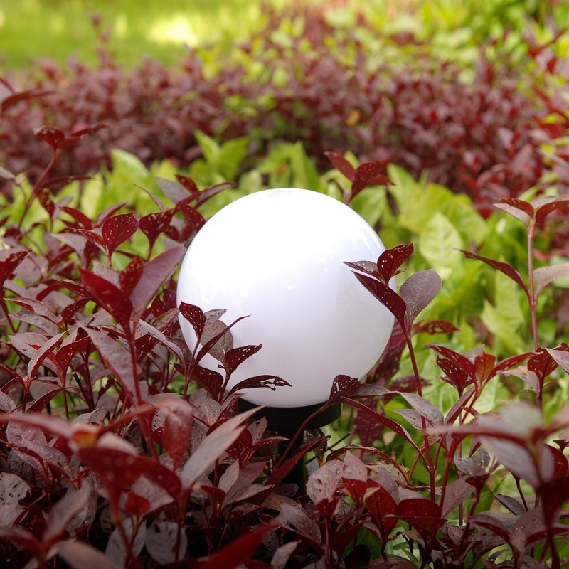 Green Blue Solar LED Light Garden Freestanding Lamp Ball Round