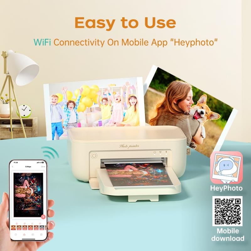 HPRT Photo Printer, Warm Beige