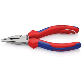 クニペックス KNIPEX 0822-145TBK ニードルノーズペンチ 落下防止 (BK)
