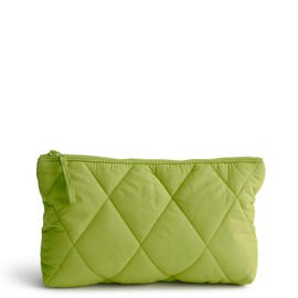 Vera Bradley Women's Nylon Medium Pouch Makeup Bag, Spinach Green, One Size