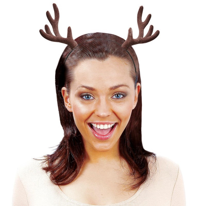 WIDMANN Reindeer Antlers on Headband, Multi-Coloured