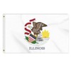 3×5 FT Illinois Flag, Large 100D USA State Outdoor Banner,Doube