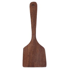 Cooking Spatula, Wooden Spoon Exquisite Workmanship Easy to Maintain with Hanging Hole for Kitchen Cooking for Gift(33.5CM Long Flat Shovel)
