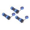 3 Pcs SP21 Aviation Connector 2 Pin IP68 Waterproof Rear