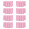 Heneger 8 Pack Pink Round Tablecloth 120 Inch Stain and
