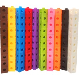 Teacher Created Resources-100 Colorful Counting Cubes-Math Manipulatives, Counting, Sorting, Measuring, for Home and School Learning (TCR20652)