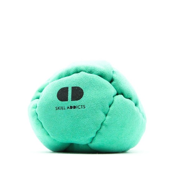 Skill Addicts Footbag - Teal (Freestyle Foot Bag For Any Skill Level, Includes Trick Learning App)