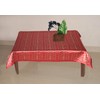 Lushomes Red 3 Selfdesign Jaquard Centre Table Cloth (Size: 36x60