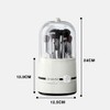 Hosoncovy Clear Makeup Brushes Holder Rotating Organiser with Lid Dustproof