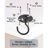 NACETURE Ceiling Hooks for Hanging Plants 3 Pack - Plant