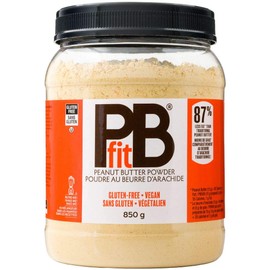 PBfit All-Natural Peanut Butter Powder, Powdered Peanut Spread from Real Roasted Pressed Peanuts, 8g of Protein (30 oz.) (Pack of 2)