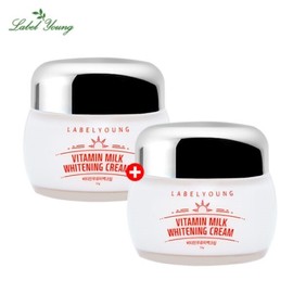 Label Young (현대Hmall)라벨영 쇼킹비타민 우유미백크림 1+1 (Hyundai Hmall) Label Young Shocking Vitamin Milk Whitening Cream 1+1
