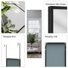 ANYHI Over The Door Mirror, 60"x18" Black Full Length Mirror