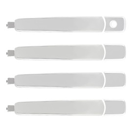 LLPTA 4pcs Left+Right Front+Rear Side Chrome Exterior Door Handles Without Keyless Entry - Compatible with Infiniti 03-08 FX35/FX45 Nissan 08-13 Rogue 14-15 Rogue Select 03-07 Murano - 80640-CA012