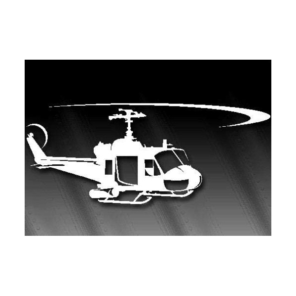 Huey Helicopter Decal Vietnam uh-1 uh 1 Chopper war Military Medic Sticker (4 Inch)
