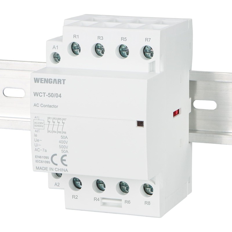 Wengart Compact AC Contactor WCT-50, 4NC AC230V 50A, Built for