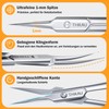 THRAU Precise Cuticle Scissors with Extra Fine Curved Tip