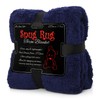 Snug Rug Special Edition Luxury Sherpa Fleece Throw Blanket (Navy