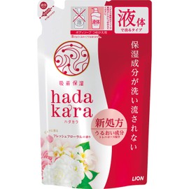 Hadakara Body Soap, Fresh Floral Scent, Refill, 12.2 fl oz (360 ml)