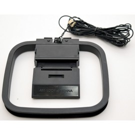 HiFi AM/FM Loop 3-Pin Mini Connector Antenna For Home Audio Receivers