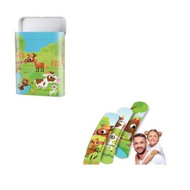 Children's Plasters Farm Animals 60 x 17 mm Pack of 40