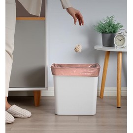 360 Count Bathroom Trash Bags,4 Gallon 18 Rolls Small Trash Garbage Bags, Disposable Trash Bags for Office, Bathroom Wastebasket Waste Bin (Rose Gold 360 Count)