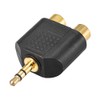 sourcing map 3.5mm Male to 2 RCA Female Connector Splitter