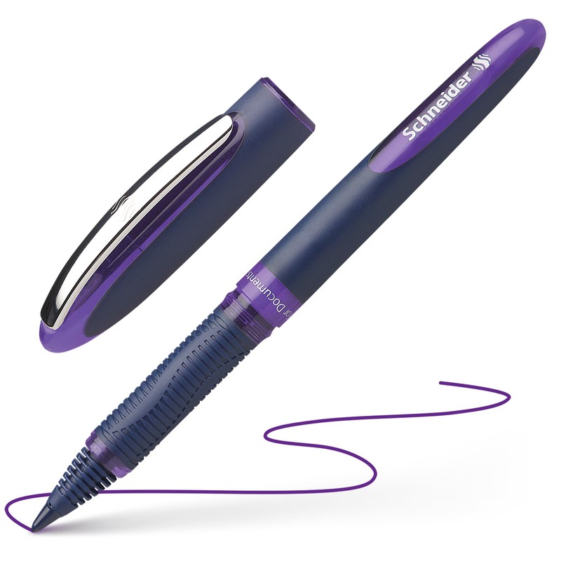 Schneider One Business Ultra Smooth 06 Rollerball Pen - Purple