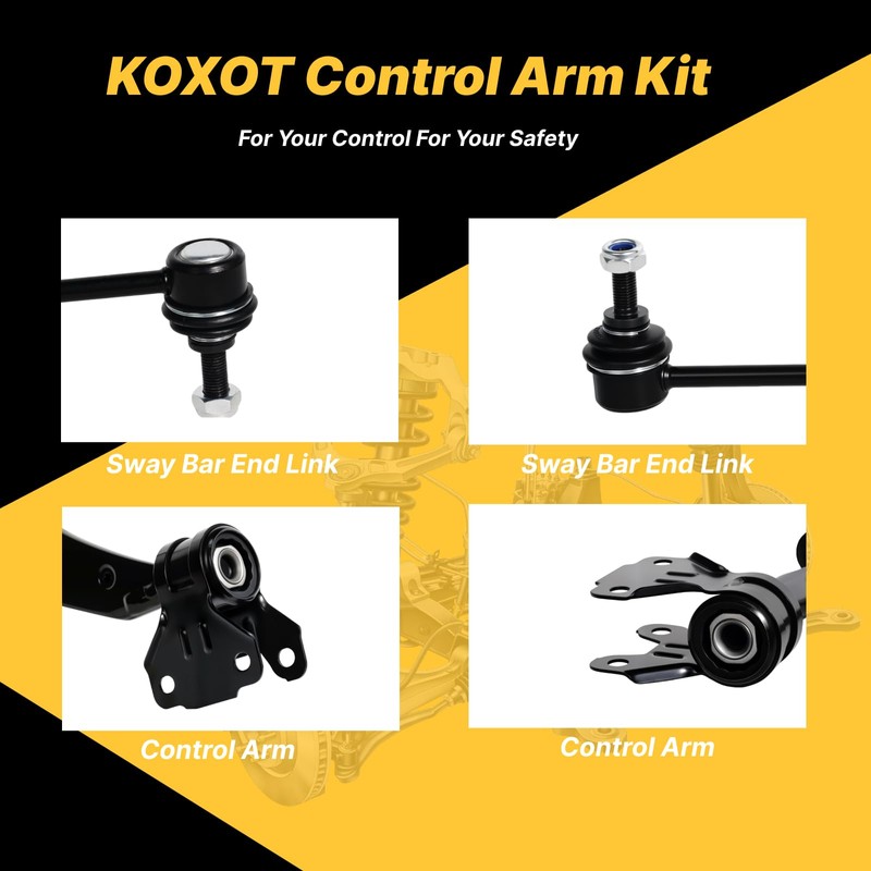 K621270 K621271 K750554 4Pcs Front Lower Control Arm Stabilizer/Sway Bar