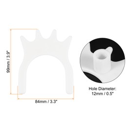 PATIKIL Billiard Bridge Head, Plastic Pool Cue Stick High Bridge Head Slide-in Replaceable Cue Accessories for Pool Table, White