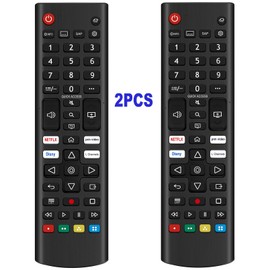 Pack of 2 AKB76040302 Universal Remote Control Replacement Compatible for LG Smart TV UHD TV UP70 UP75 UP76 UP80 UP87 Series OLED TV A1 A2 B1 B2 C1 C2 G1 G2 Z2 ZX Series QNED Mini-LED TV (2022 Model)