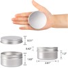 24 Pack 4oz Screw Top Aluminum Tin Jars with Screw