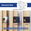 MOSECYOU Extended Lip Strike Plate 2-1/2" x 2-1/4", Heavy Duty