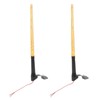 2 Pcs Whip Lights 340mm Long Amber Lighted Antenna Flagpole