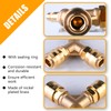 Compressed Air Distributor, 2-Way, Compressed Air Switch with Male Thread,