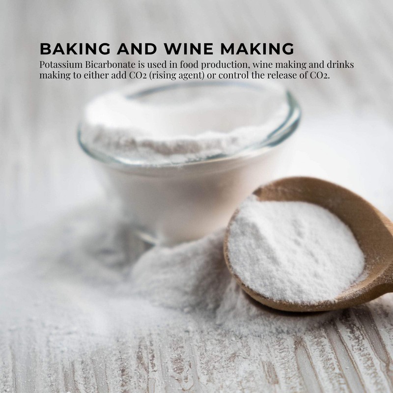 100g Organic Potassium Bicarbonate Powder - Food Grade Pure FCC