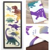 KOMESICHI COLLECTION Airashika Japanese Miscellaneous Goods Chusen-dyed Tenugui "Dinosaur" 13.0