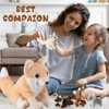 HyDren 5 Pcs Woodland Animals Plush Toys Set 13.4 Inch