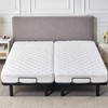 Waterproof Quilted Split King Mattress Protector Pad for Adjustable Bed