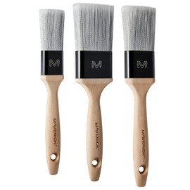 Maverick 290 Series S Paint Brushes 3PK Professional Straight Cut Twista Head with FSC Wood 3 piece pack set 1.5", 2", 2.5"