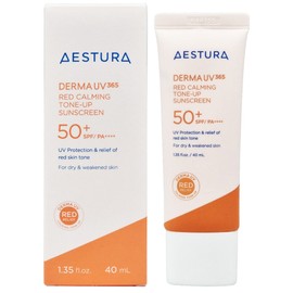 Aestura Derma UV365 Red Calming Tone-Up Sun Cream SPF50+Redness Calming Sun Cream / 에스트라 더마 유브이365 레드진정 톤업선크림 SPF50+붉은기 진정 선크림